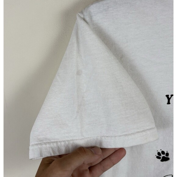 Vintage Y2K Chihuahua Graphic Humor T-Shirt / White / Size Medium - Picture 5 of 8